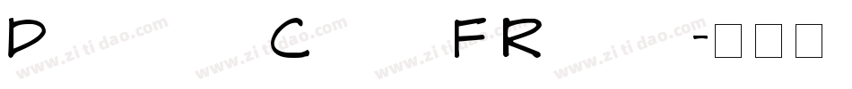 Draftsman Casual F Regular字体转换
